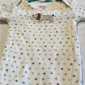 Carter's Baby Onesie with Dog Print